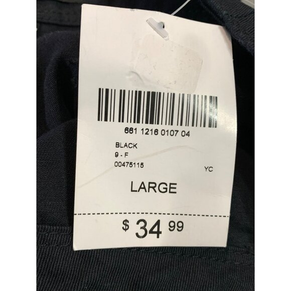 Forever 21 Women's Black Wide-Leg Cargo Pants Pockets Size L NWT - Picture 4 of 4